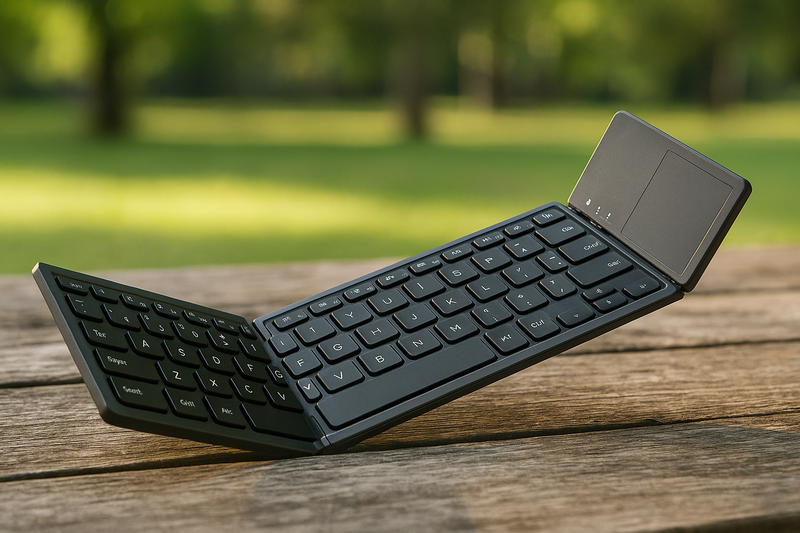 TechFold – Teclado Touch Dobrável 3 em 1