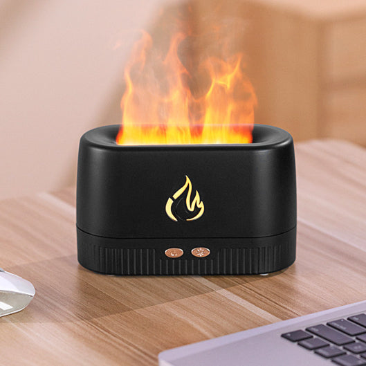 Chama Umidificador De Ar Difusor De Aroma Aromaterapia 200 Ml USB Ultrasonic