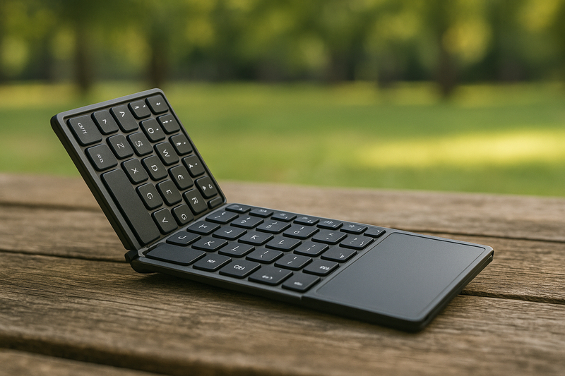 TechFold – Teclado Touch Dobrável 3 em 1