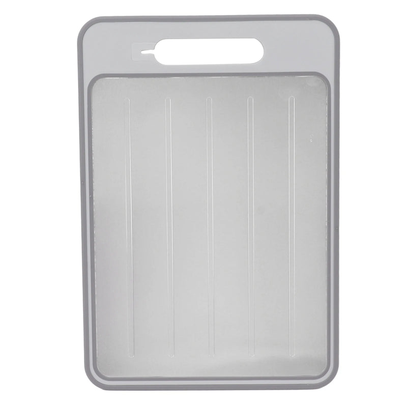 Tábua Multifuncional Pro Chef – Placa de Corte Dupla Face com Superfície de Moagem, Descongelamento Rápido e Apontador de Facas