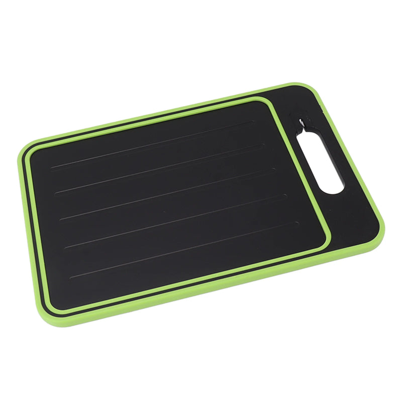 Tábua Multifuncional Pro Chef – Placa de Corte Dupla Face com Superfície de Moagem, Descongelamento Rápido e Apontador de Facas