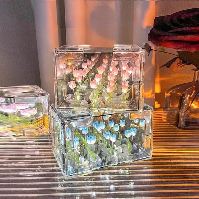 Luminária de Cubo Tridimensional